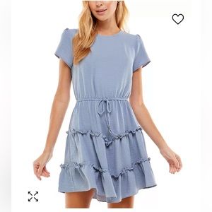 Juniors' Ruffle Tier Fit & Flare Dress color per